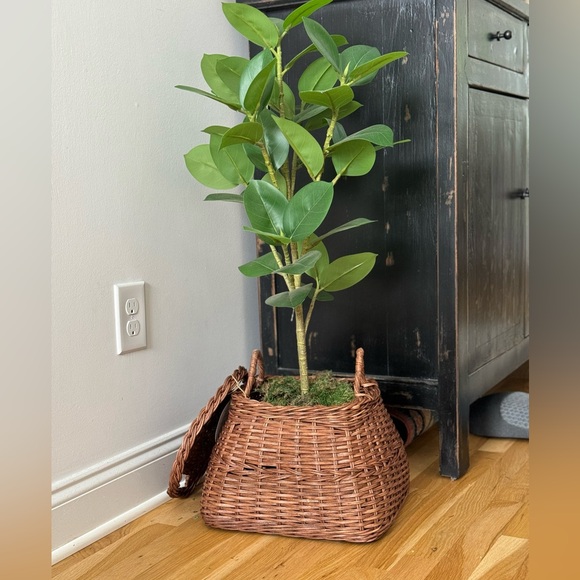 Square Rattan Basket Dark Brown - Threshold™ designed with Studio McGee